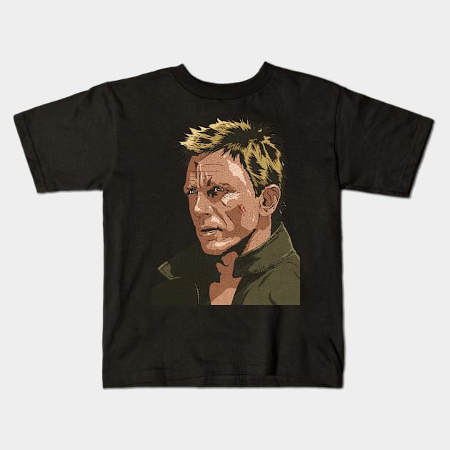 Daniel Craig Kids T-Shirt by hamaka